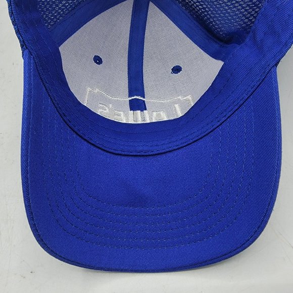 Lowes Logo Hat Adult Strapback Blue Mesh Baseball Cap Employee - Picture 9 of 9